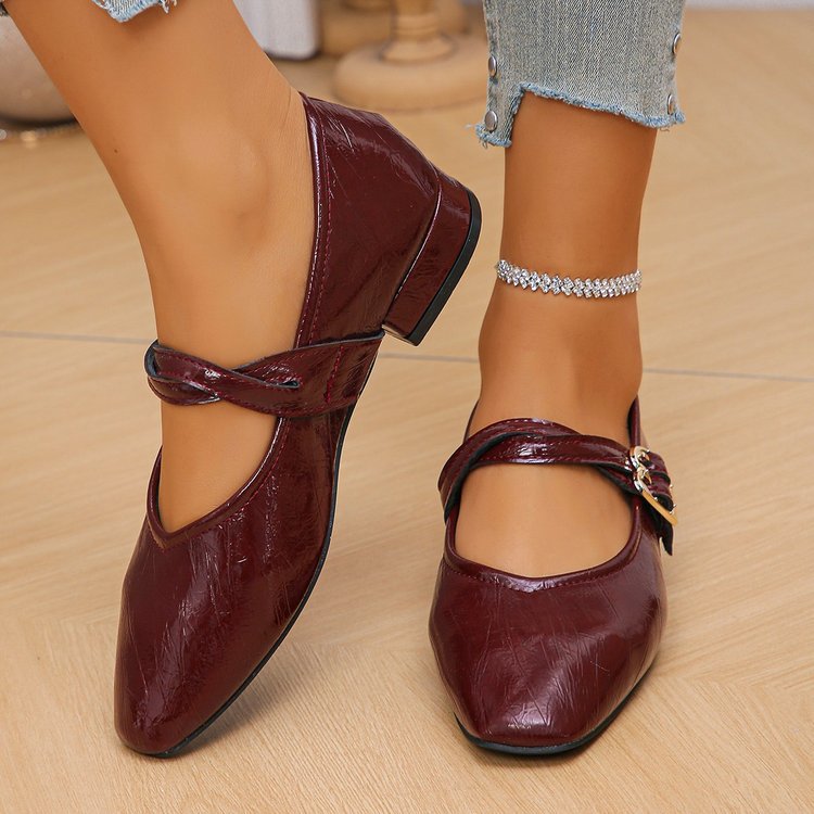 Damen Ballerinas mit dekorativer Schließe und elegantem Obermaterial Drune