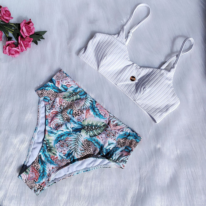 Damen Bikini-Set mit floralem Design und modischem Schnitt Drune