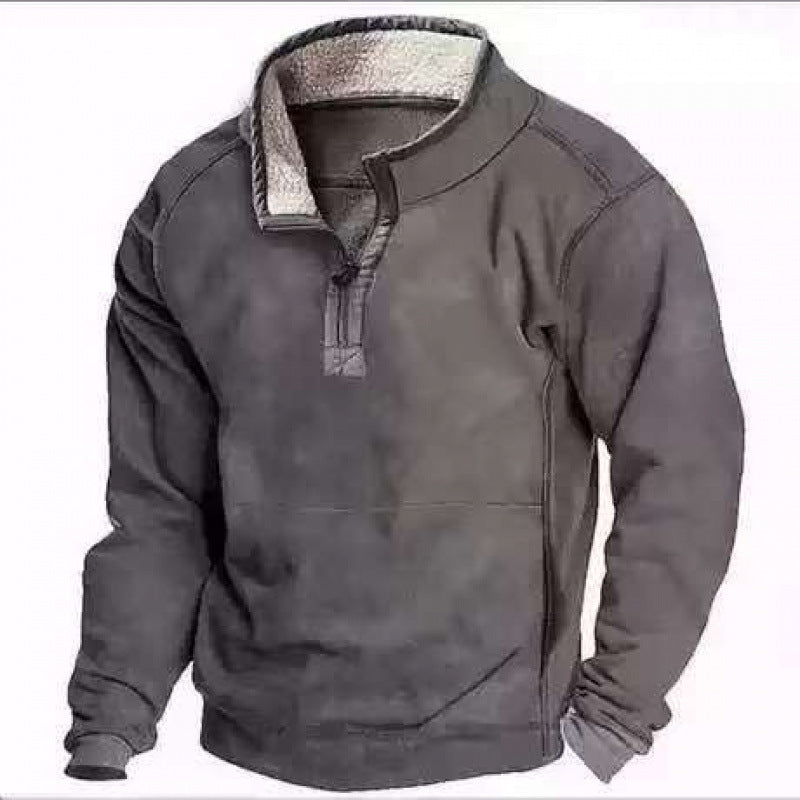 Herren Modischer Hoodie mit Kapuze und maritimem Druck Drune