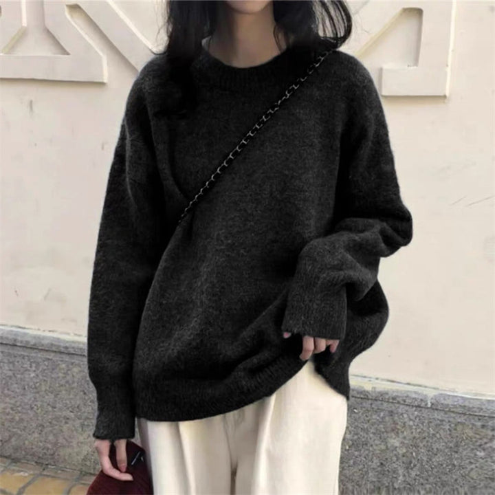 Damen lässiger Pullover im Oversized-Stil Drune