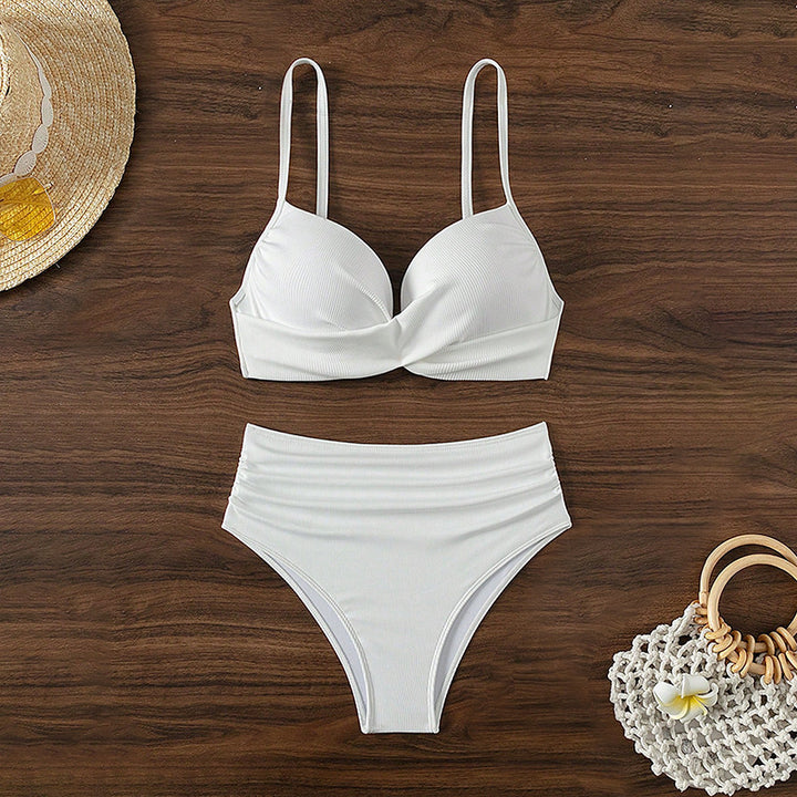 Damen Hochtailliertes Bikini-Set mit gepolstertem Oberteil Drune