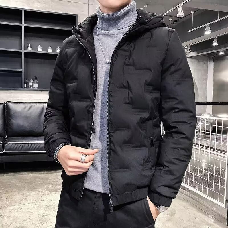 Herren Wattierte Steppjacke mit Kapuze Drune