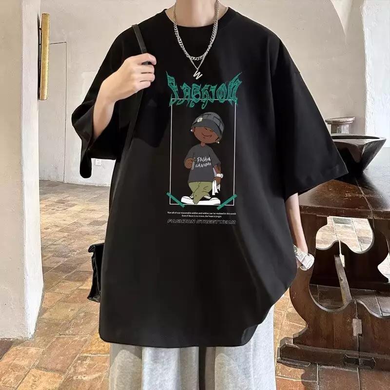 Damen oversized T-Shirt mit grafischem Print und lässigem Schnitt Drune