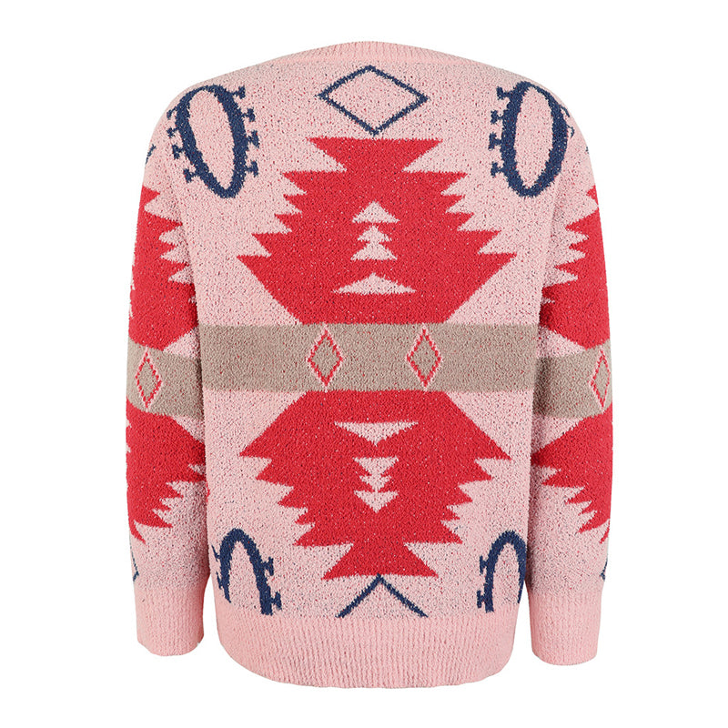 Drune | Geometrischer Strickpullover Mit Modernem Look