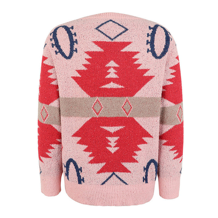 Drune | Geometrischer Strickpullover Mit Modernem Look
