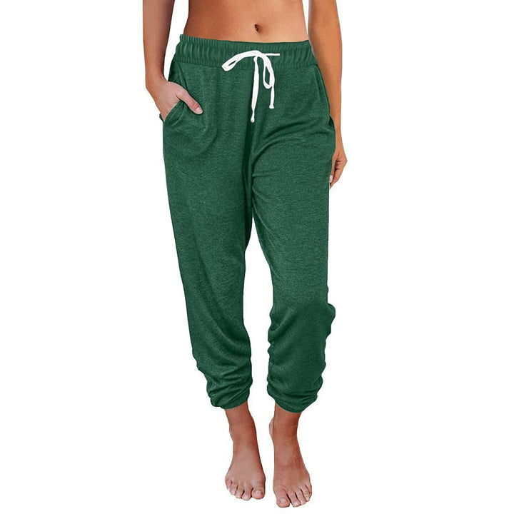 Damen Bequeme und lässige Jogginghose mit elastischem Bund und seitlichen Taschen Drune