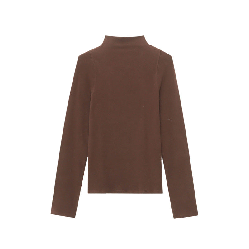 Damen Hochwertiger Rollkragenpullover aus feinem Strick Drune