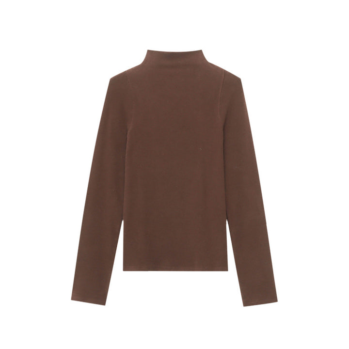 Damen Hochwertiger Rollkragenpullover aus feinem Strick Drune
