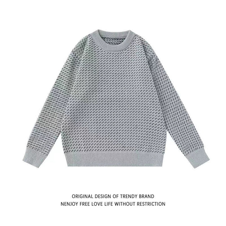 Damen Modischer Grobstrickpullover mit kreativem Muster Drune
