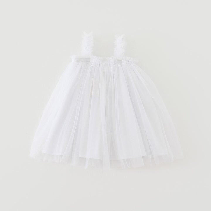 Mädchen Tüll Twirl Kleid mit Rüschen-Trägern Drune