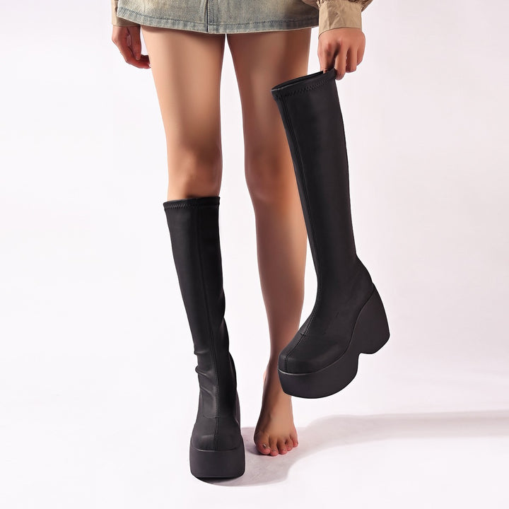 Damen High-Performance Plateau-Stiefel mit ergonomischem Design und rutschfester Sohle Drune