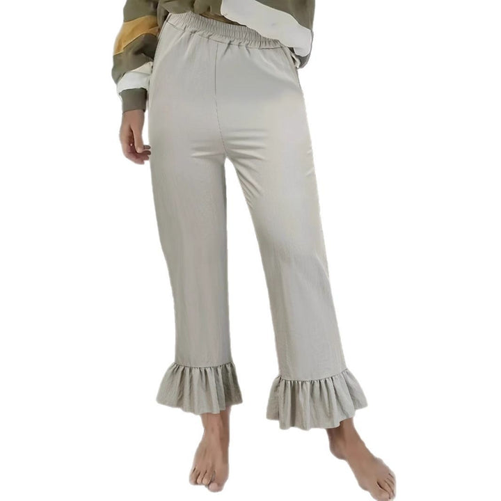 Damen Flauschige Culotte mit Volantabschluss Drune