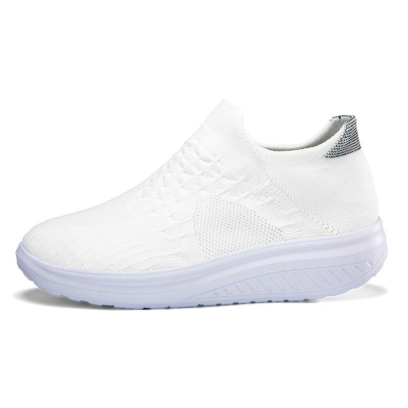 Damen Slip-On Sport Sneakers mit atmungsaktivem Strickdesign Drune