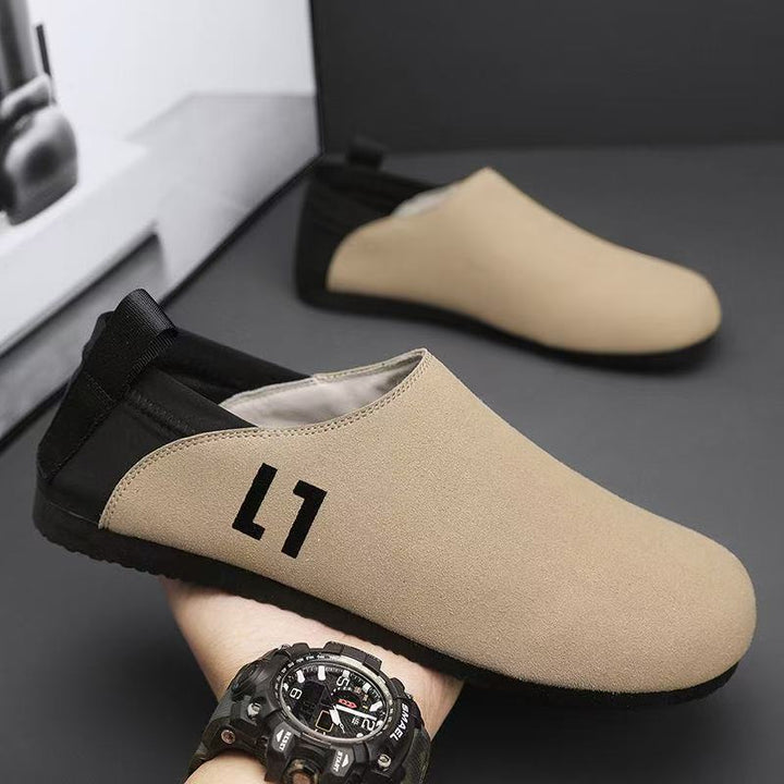 Herren Leichter Slip-On-Freizeitschuh mit elastischem Fersenriegel und flexibler Gummilaufsohle Drune