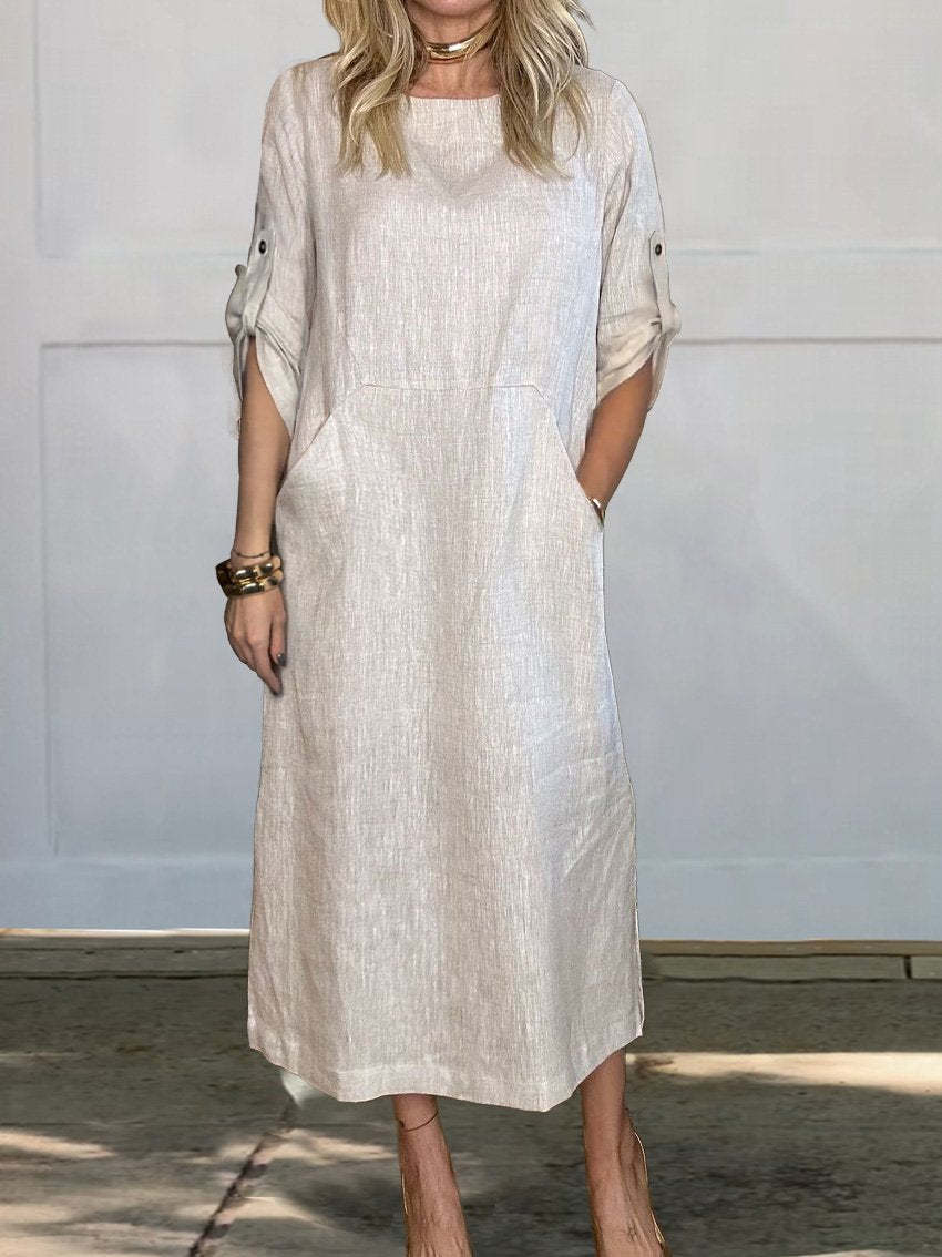 Damen Leichte Sommerkleid Drune
