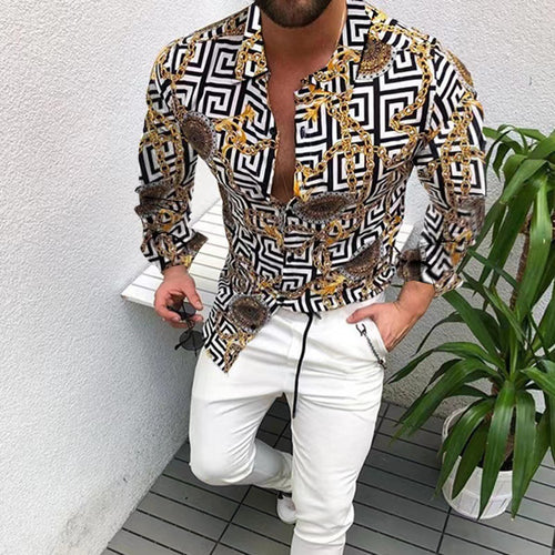 Herren Kurzarmhemd mit elegantem Muster Drune