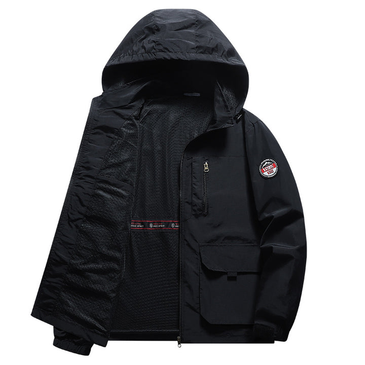 Herren Multifunktionale Übergangsjacke mit seitlichen Taschen Drune