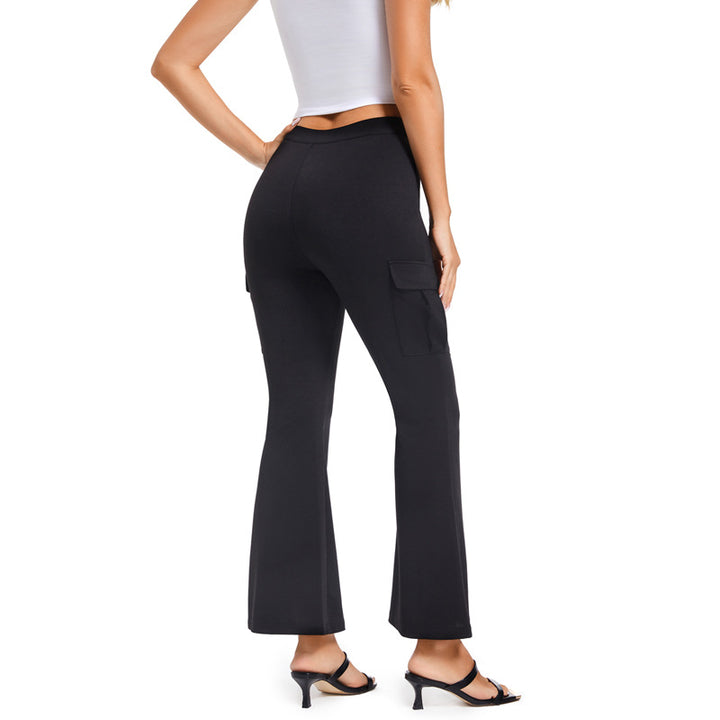 Damen Bootcut Cargo-Hose Drune