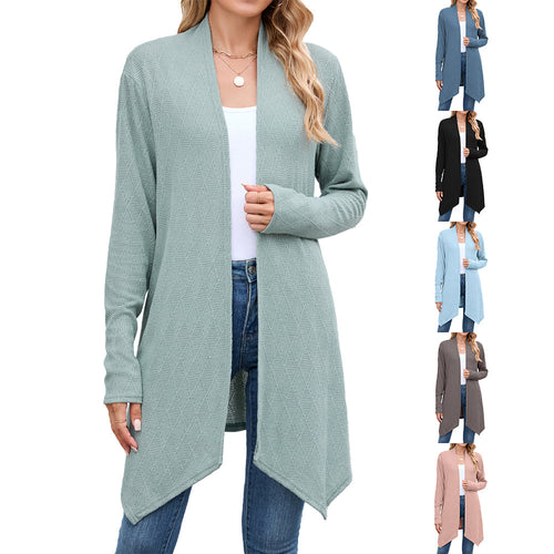 Damen Strickjacke mit modischem Rautenmuster Drune