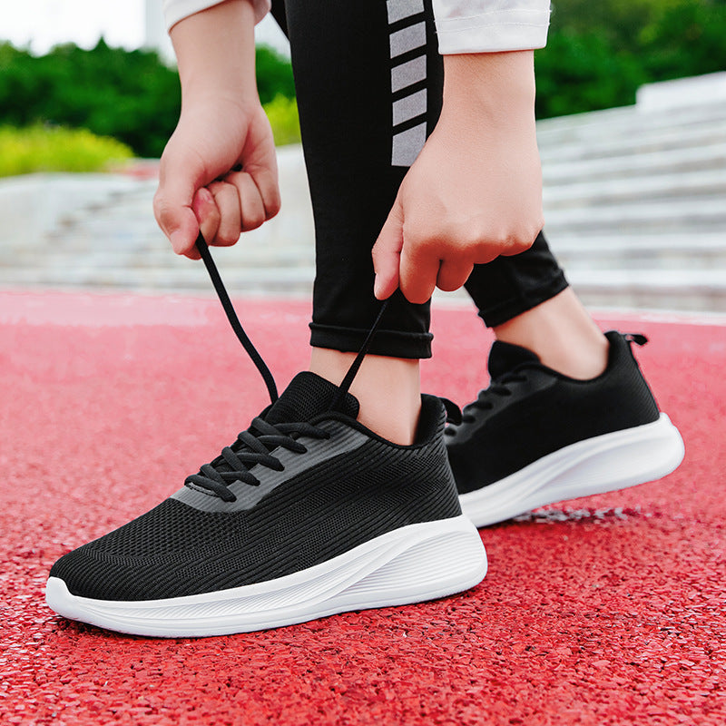 Unisex nan leichter Strick-Laufschuh mit atmungsaktivem Obermaterial und stoßdämpfender Schaumsohle Drune