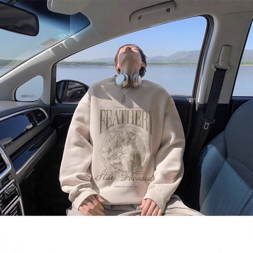 Unisex Lässiger Sweatshirt mit grafischem Druck Drune