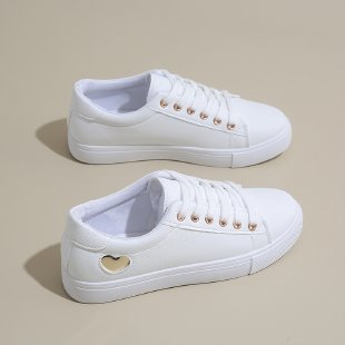 Damen Minimalistische Low-Top Sneaker mit glatter Kunstlederoptik und komfortabler Gummisohle Drune
