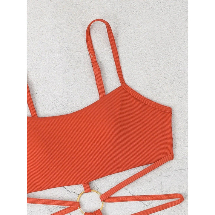 Damen Bikiniset mit stylischem Cut-Out-Design und goldenen Akzenten Drune