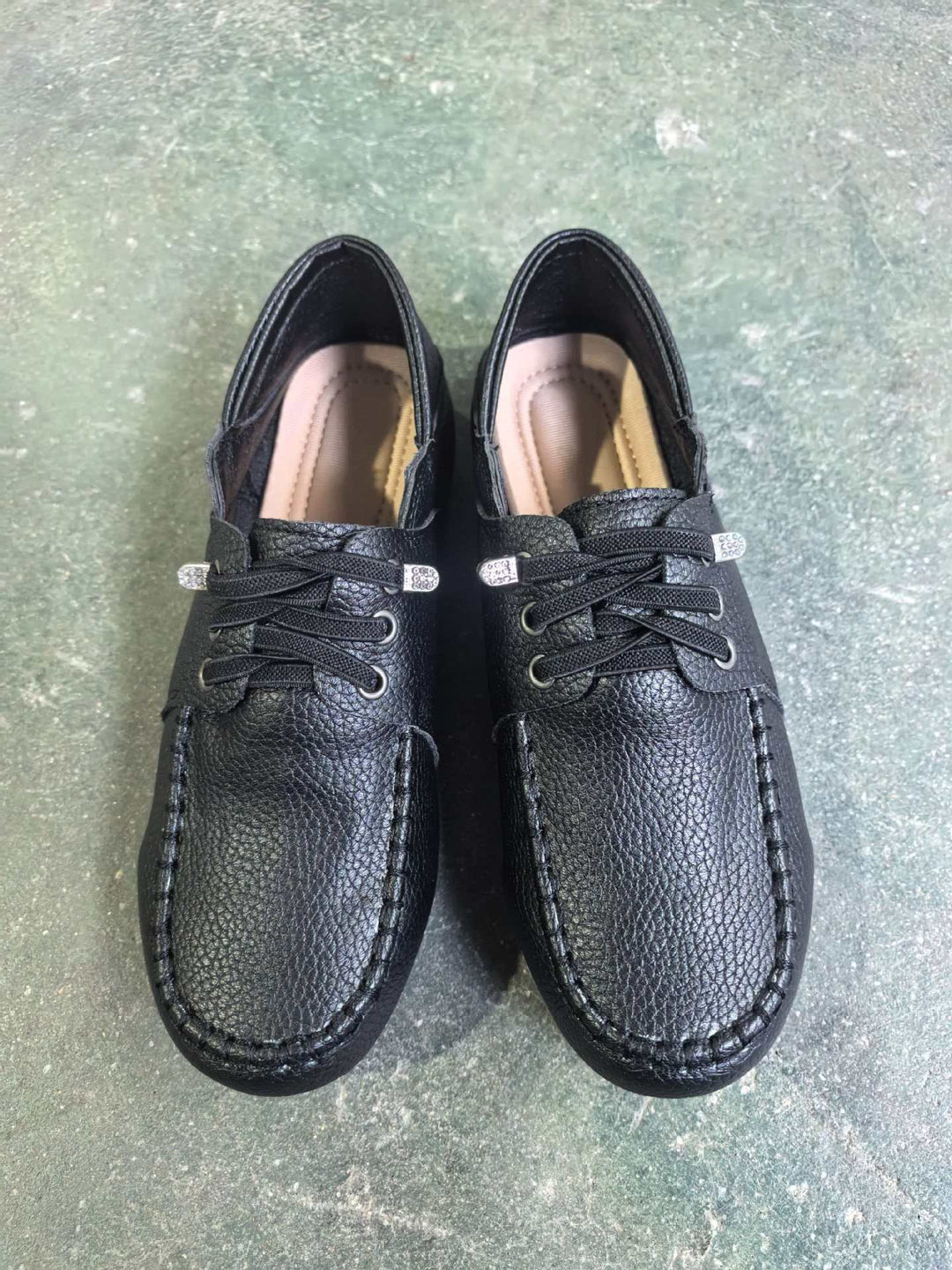 Herren nan klassische Mokassin-Slipper mit elastischer Schnürung und anatomischem Komfortfußbett Drune