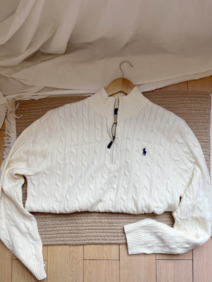 Damen Strickpullover mit hohem Kragen Drune