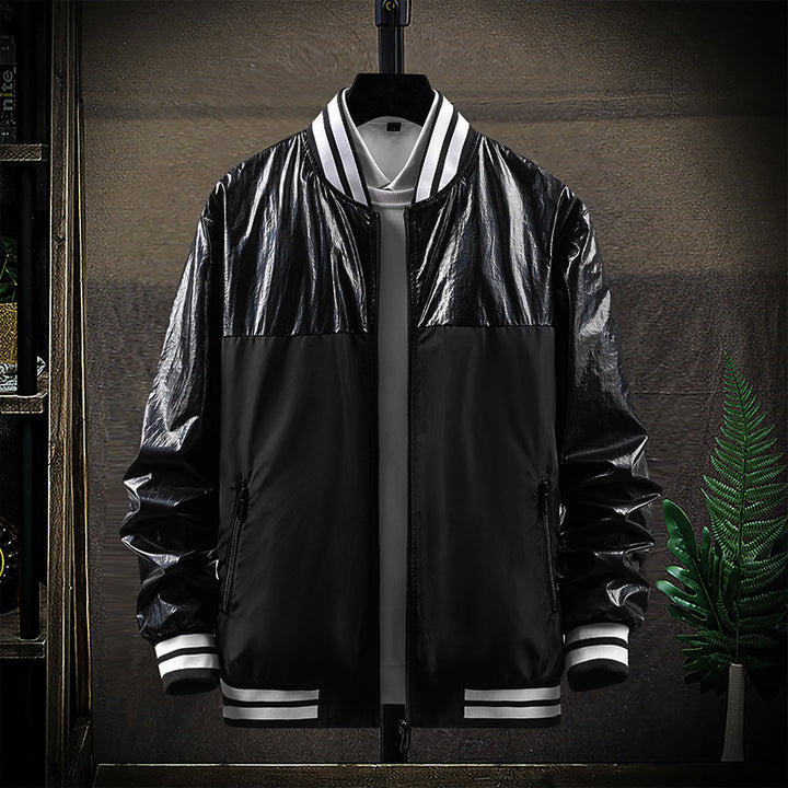 Herren Modische Übergangsjacke mit hochglänzendem Obermaterial Drune