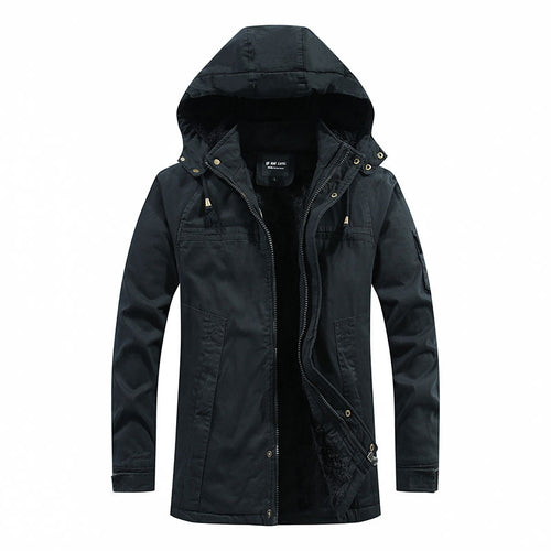 Herren Wetterfeste Outdoor-Jacke mit Fleecefutter Drune