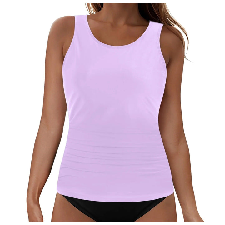 Damen Tankini-Oberteil mit Raffung Drune