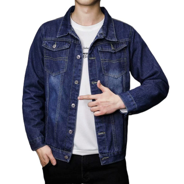 Herren Denimjacke mit Brusttaschen Drune