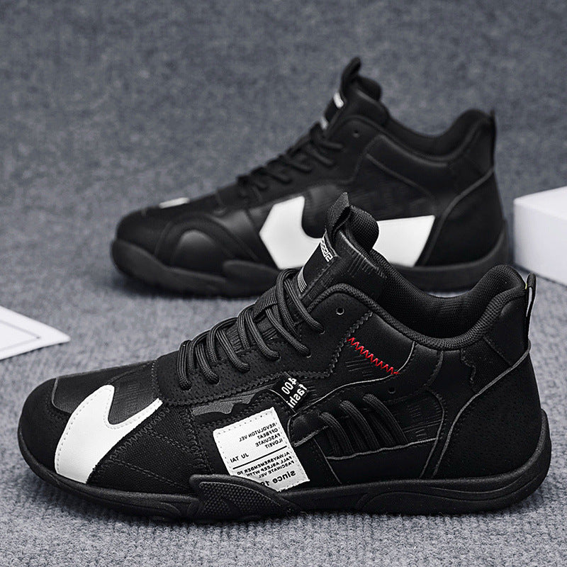Herren mehrlagige Retro-City-Sneaker mit Wildleder- und Textilmix, gepolstertem Fersenkragen, atmungsaktiver Mesh-Zunge und griffiger Gummisohle Drune