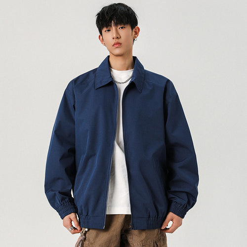 Herren Legere Übergangsjacke mit Reißverschluss und elastischem Saum Drune