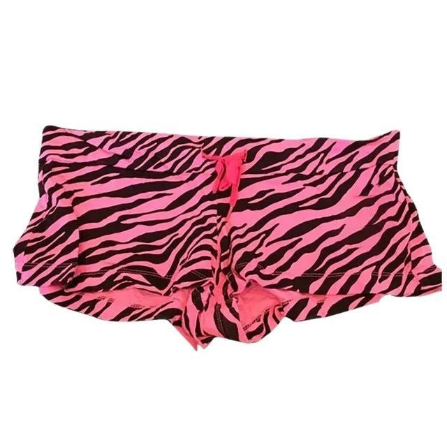 Damen Sportliche Shorts mit modischem Zebra-Muster Drune