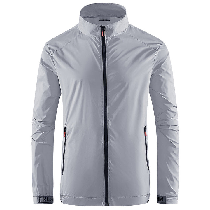 Herren Leichte Performance‑Windjacke mit hochschließendem Stehkragen Drune