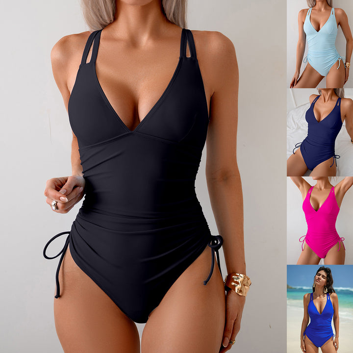 Damen Bademode mit eleganter Raffung und verstellbaren Trägern Drune