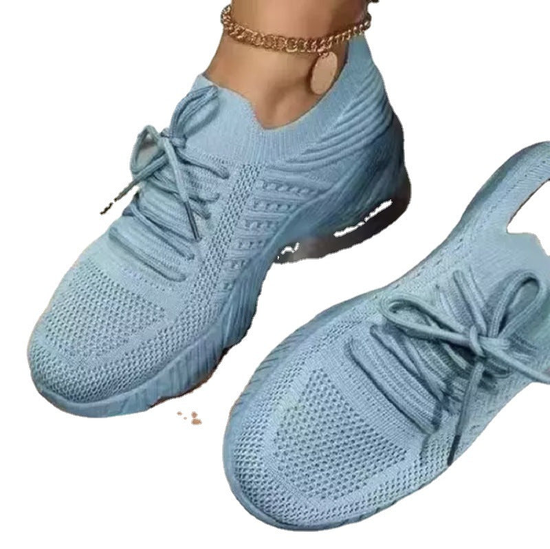 Damen  leichte Strick-Sneaker mit sockenähnlichem Obermaterial, gepolsterter Komfortsohle und flexibler Profil-Laufsohle Drune