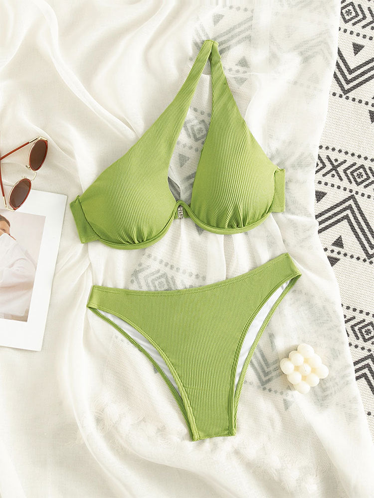 Damen Triangel-Bikini mit raffiniertem Schnitt Drune