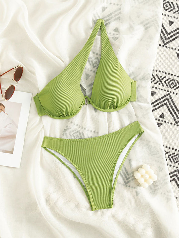 Damen Triangel-Bikini mit raffiniertem Schnitt Drune