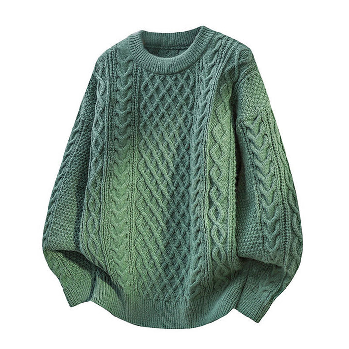 Damen Grobstrickpullover mit Zopfmuster Drune