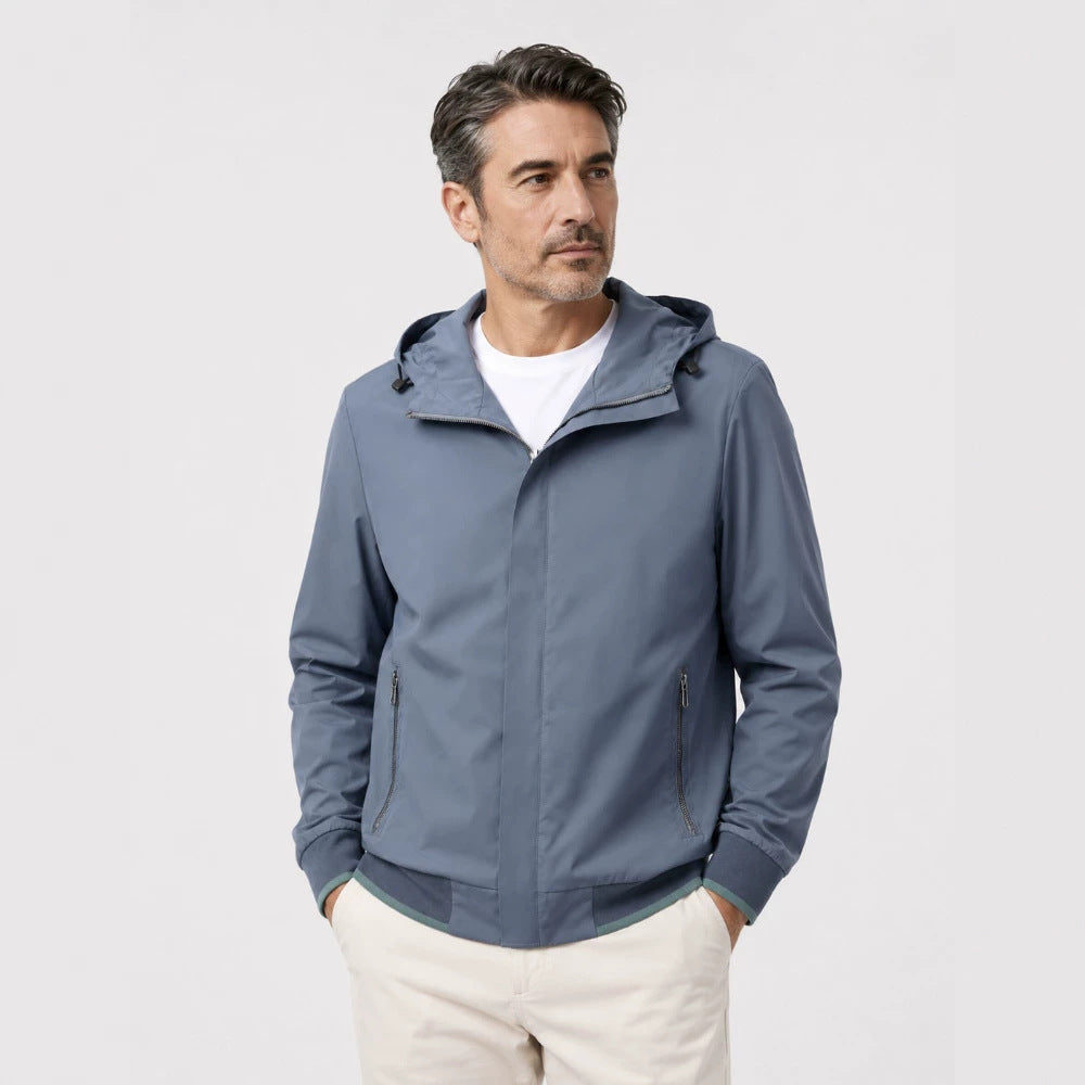 Herren Leichte Übergangsjacke mit Kapuze Drune