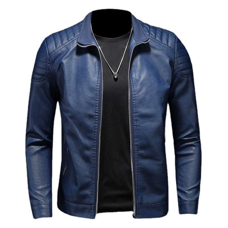 Herren Moderne Lederjacke Drune