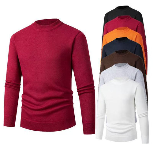 Herren Hochwertiger Strickpullover mit modernem Stehkragen Drune