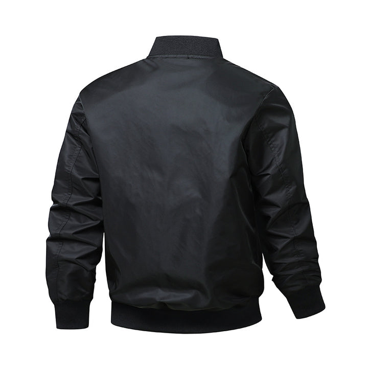 Herren Urbaner Nylon-Bomber mit Utility-Ärmeltasche und leichter Thermoisolierung Drune