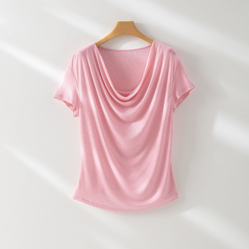 Damen Relaxed Fit Drape Top Drune