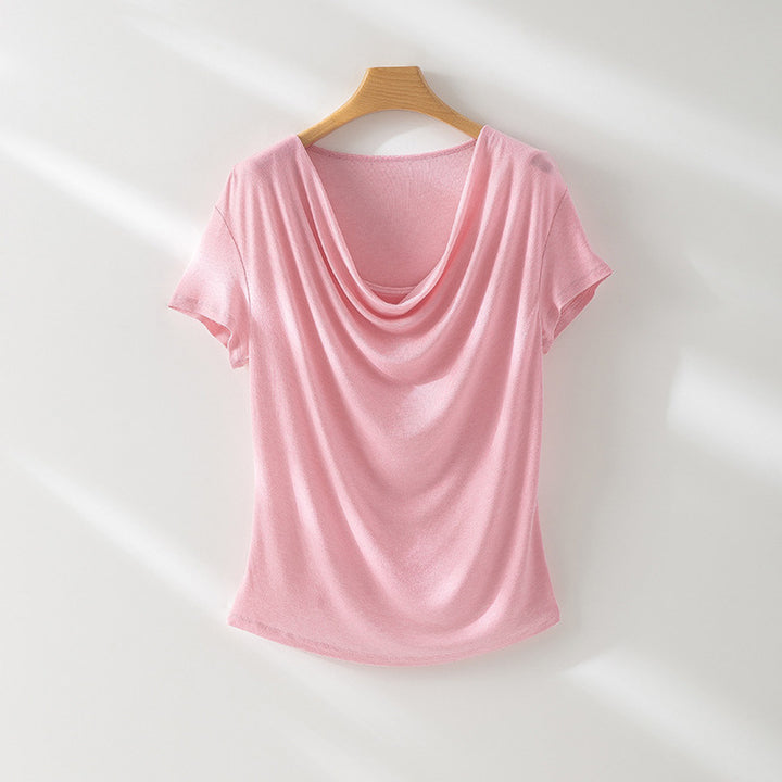 Damen Relaxed Fit Drape Top Drune