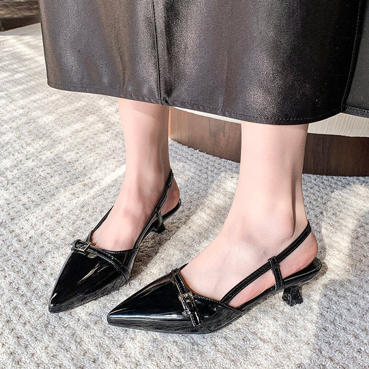 Damen elegante Slingback-Pumps mit spitz zulaufendem Design Drune