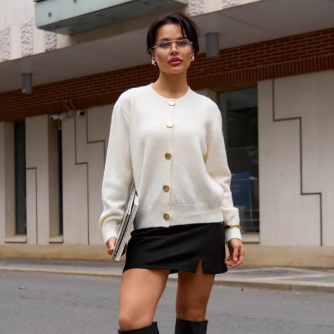 Damen Glamouröser Strickcardigan Drune